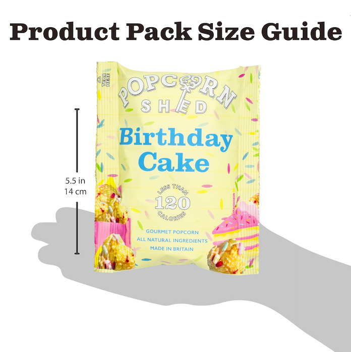 Birthday Cake Popcorn Snack Packs | 16 Pack
