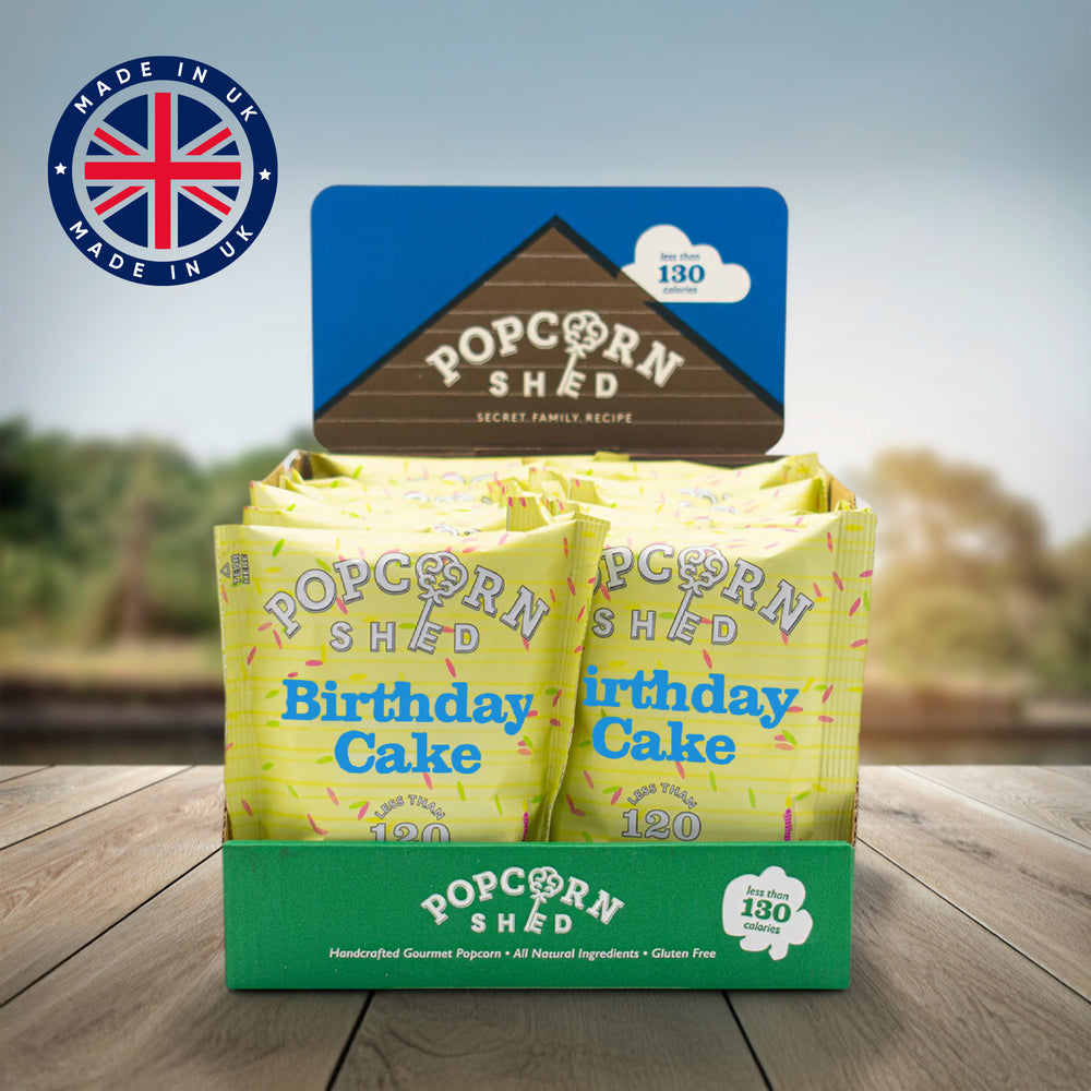 Birthday Cake Popcorn Snack Packs | 16 Pack