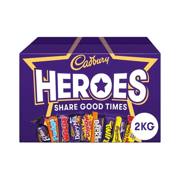 【2026 Flash Sale + Free Shipping】Cadbury Heroes Chocolate Bulk 2 KG Sharing Box