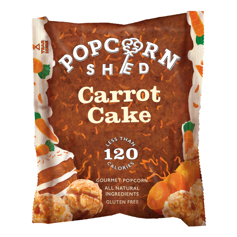 Carrot Cake Popcorn Snack Packs | 16 Pack