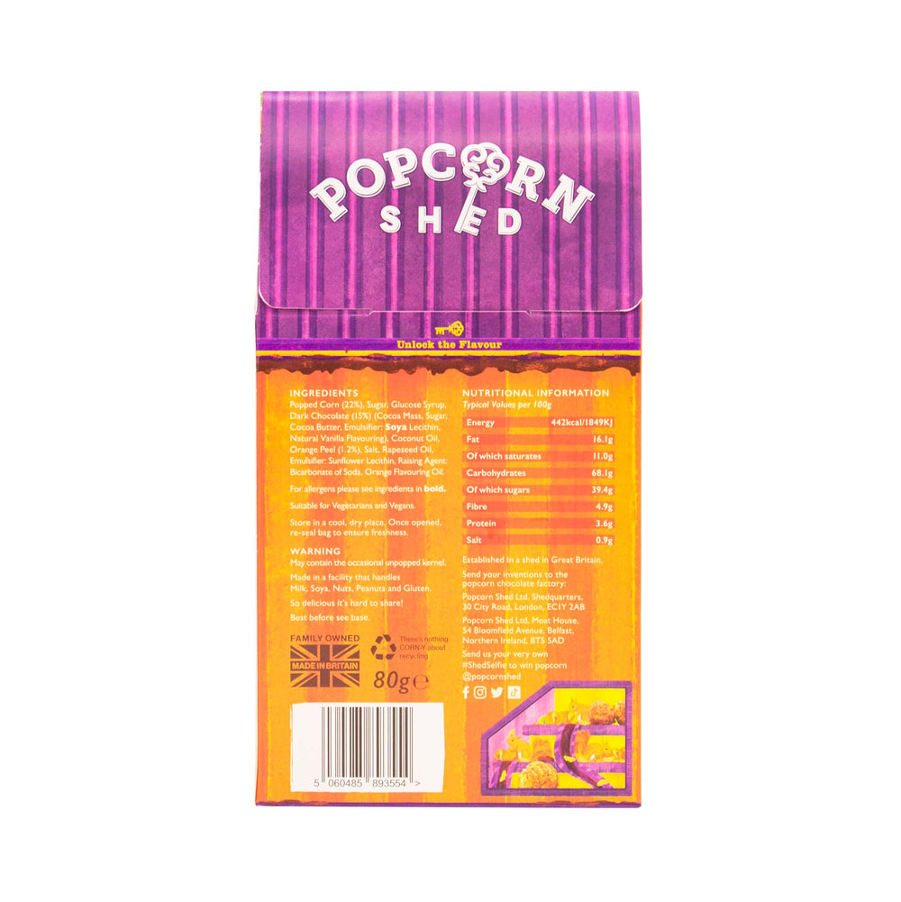 Chocolate Orange Popcorn Shed