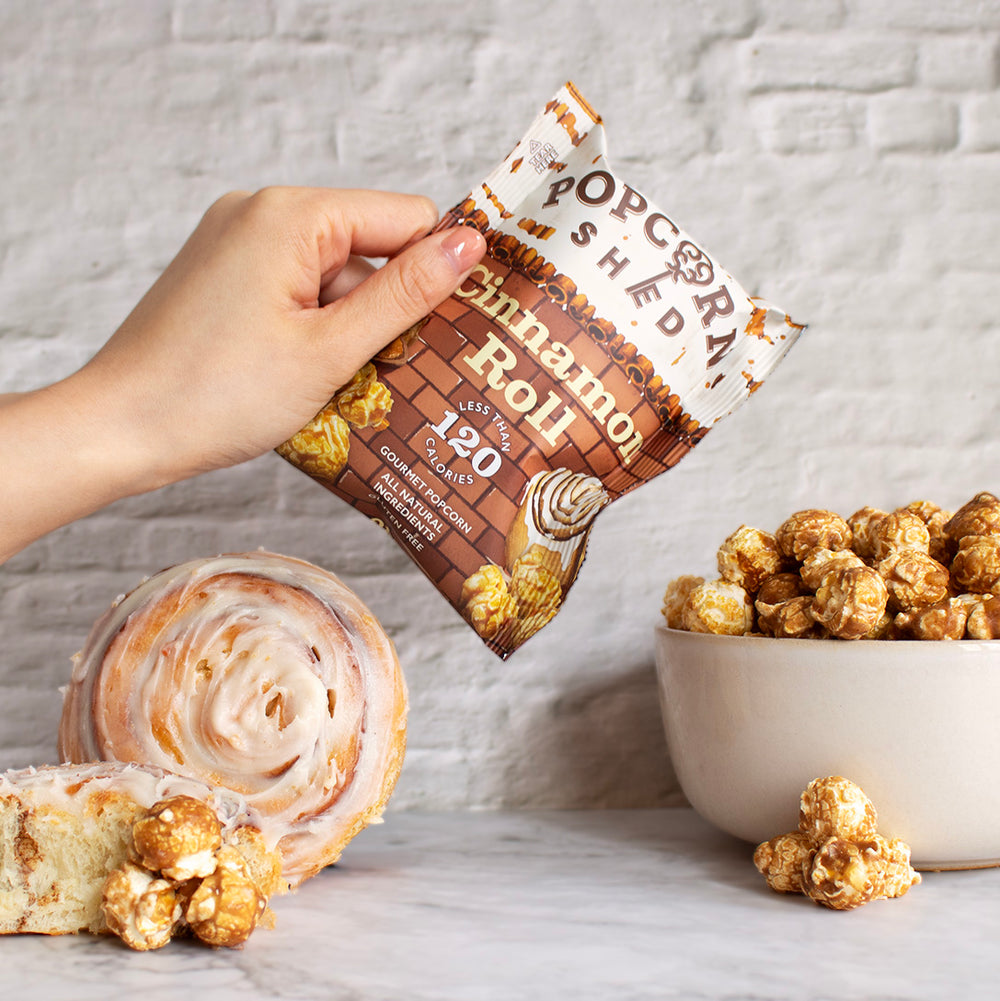 Cinnamon Roll Popcorn Snack Packs | 16 Pack