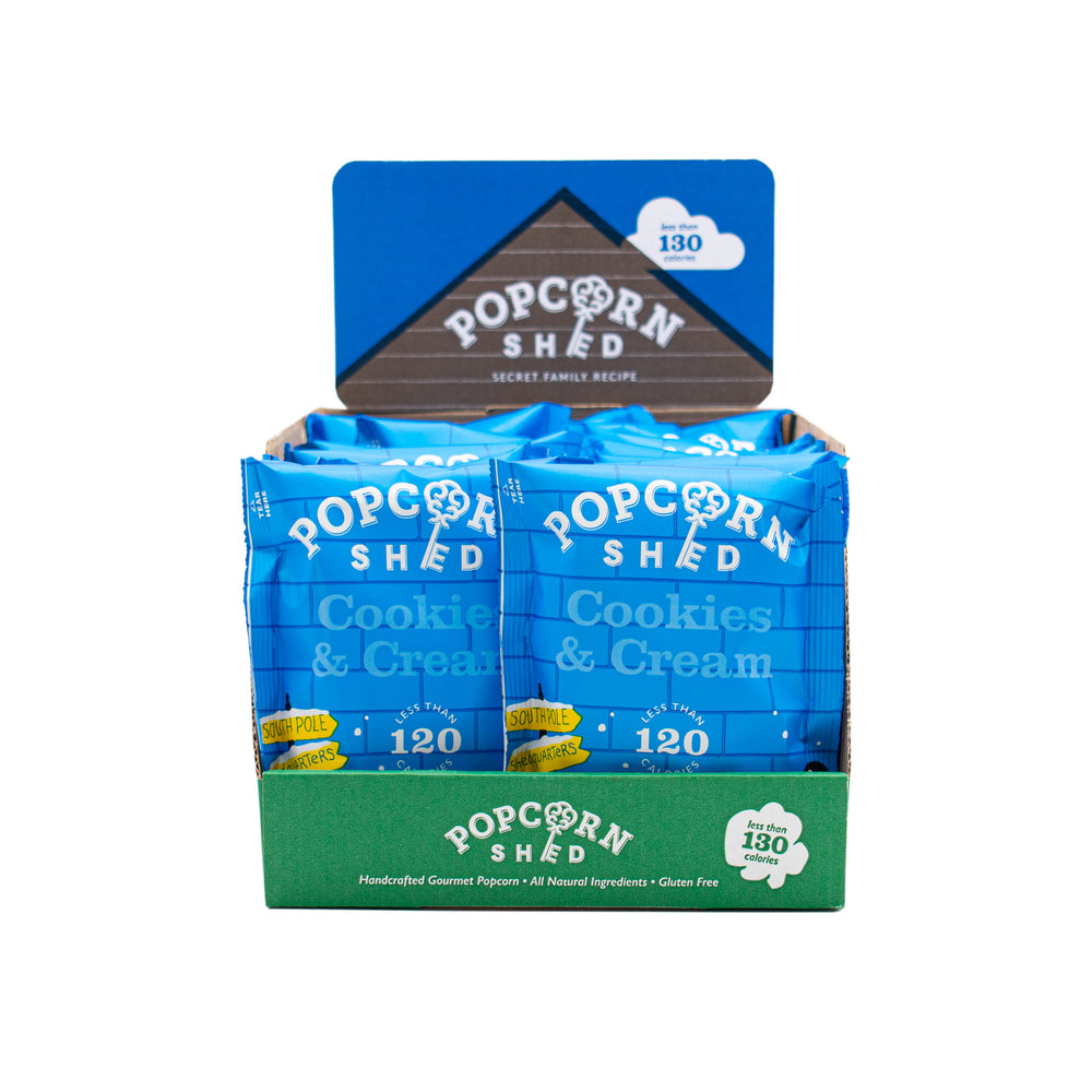 Cookies and Cream Popcorn Snack Packs | 16 Pack