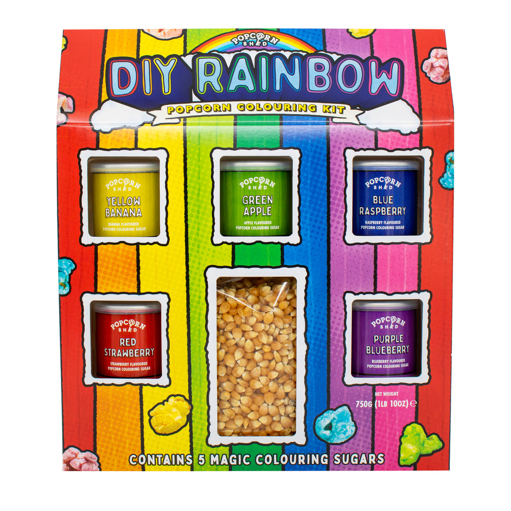 Rainbow DIY Rainbow Popcorn Colouring Kit
