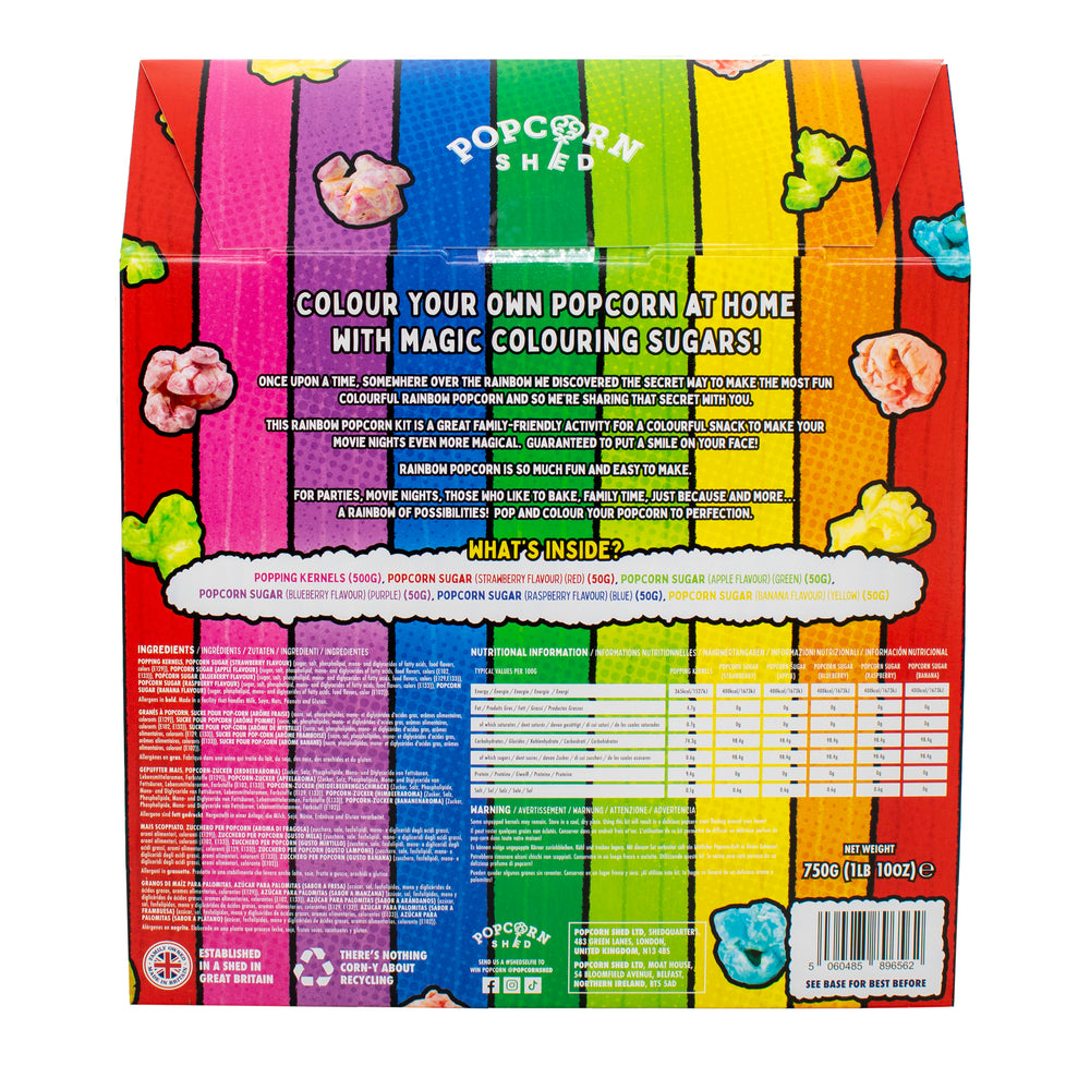 Rainbow DIY Rainbow Popcorn Colouring Kit