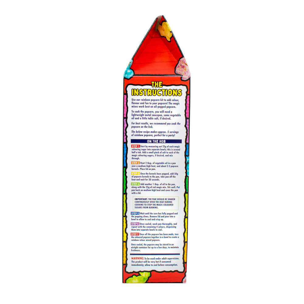 Rainbow DIY Rainbow Popcorn Colouring Kit