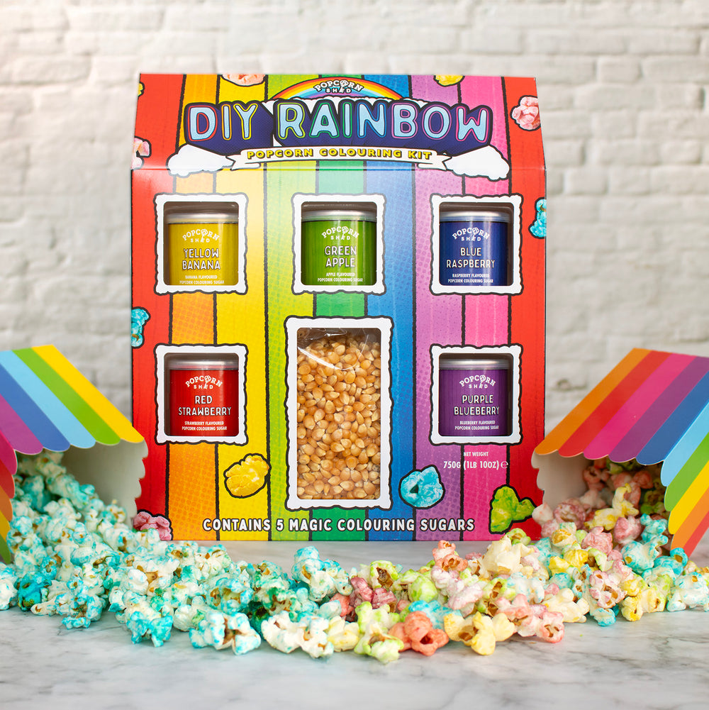 Rainbow DIY Rainbow Popcorn Colouring Kit