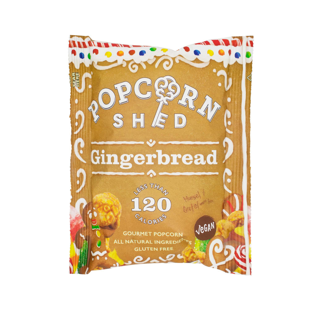 Gingerbread Popcorn Snack Packs | 16 Pack