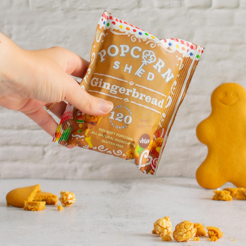Gingerbread Popcorn Snack Packs | 16 Pack