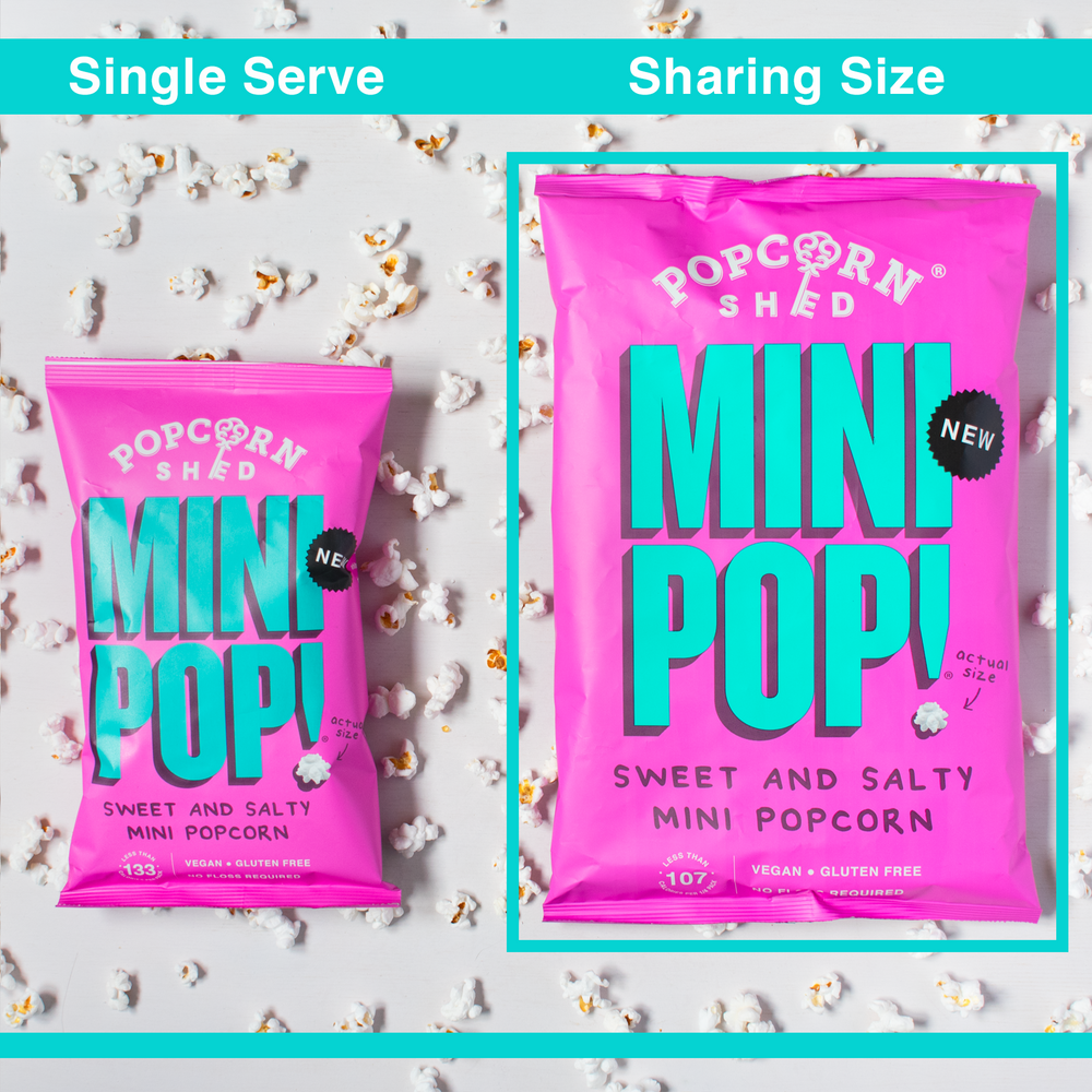Mini Pop!® Sweet & Salty Popcorn | Case of 10 Sharing Bags