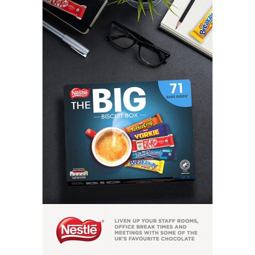 【2026 Flash Sales + Free Shipping】Nestle 1.4KG of Chocolate 71 x Chocolate Bars The Big Biscuit Box