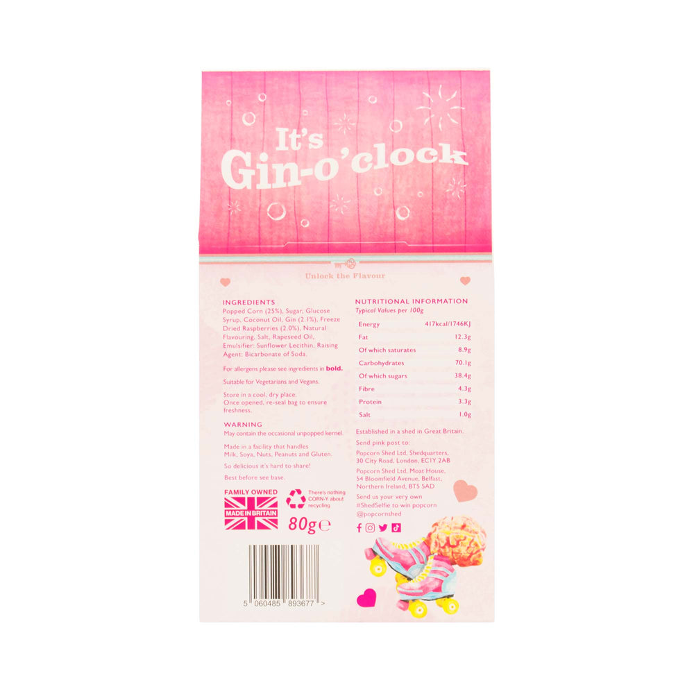 Pink Gin Popcorn Shed