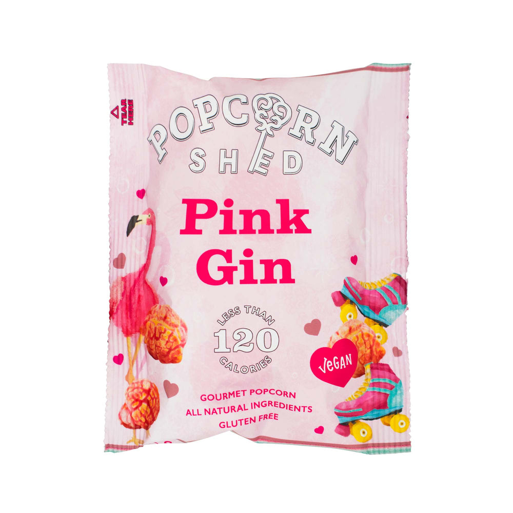 Pink Gin Popcorn Snack Packs | 16 Pack