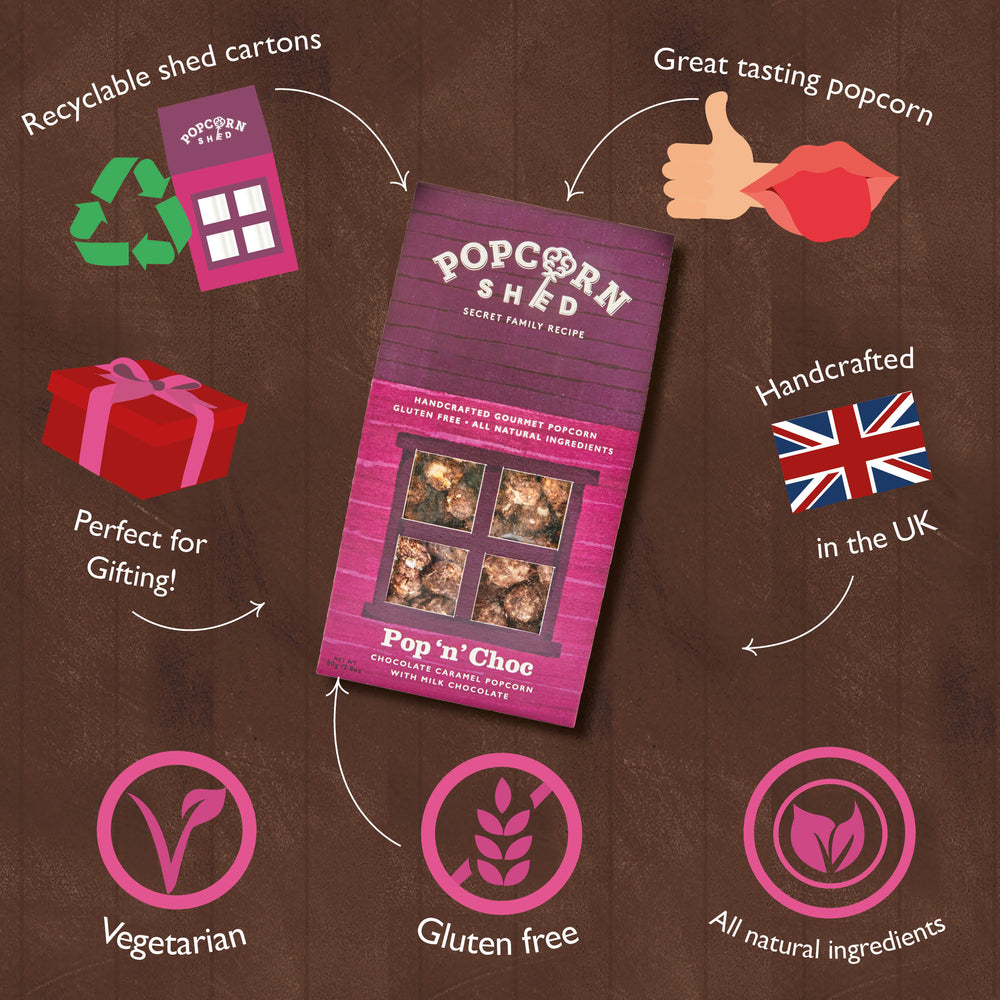 Pop 'N' Choc - Chocolate Popcorn Shed
