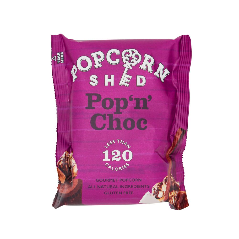 Pop N Choc - Chocolate Popcorn Snack Packs | 16 Pack
