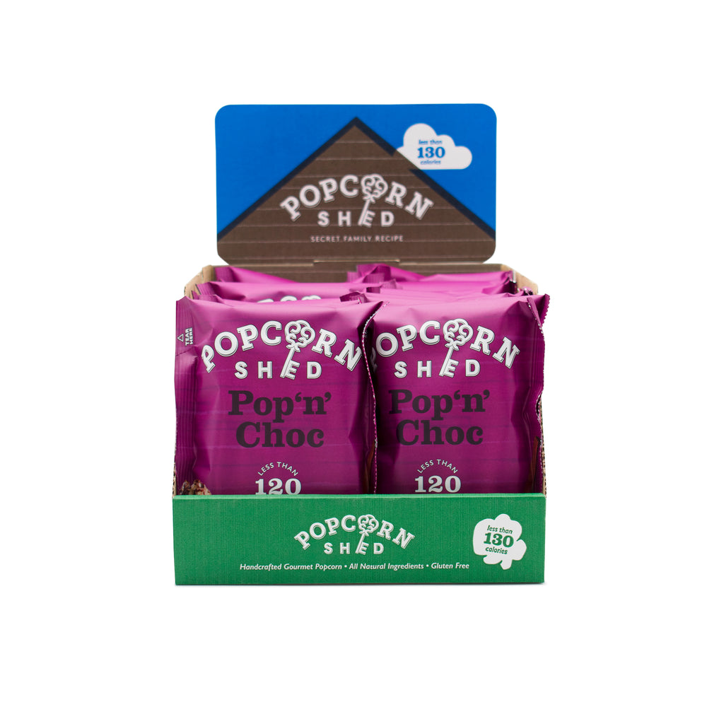 Pop N Choc - Chocolate Popcorn Snack Packs | 16 Pack