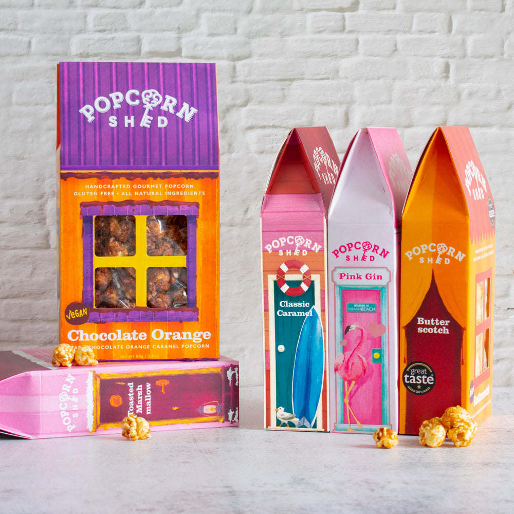 Vegan Gourmet Popcorn Selection Bundle - 5 Popcorn Sheds
