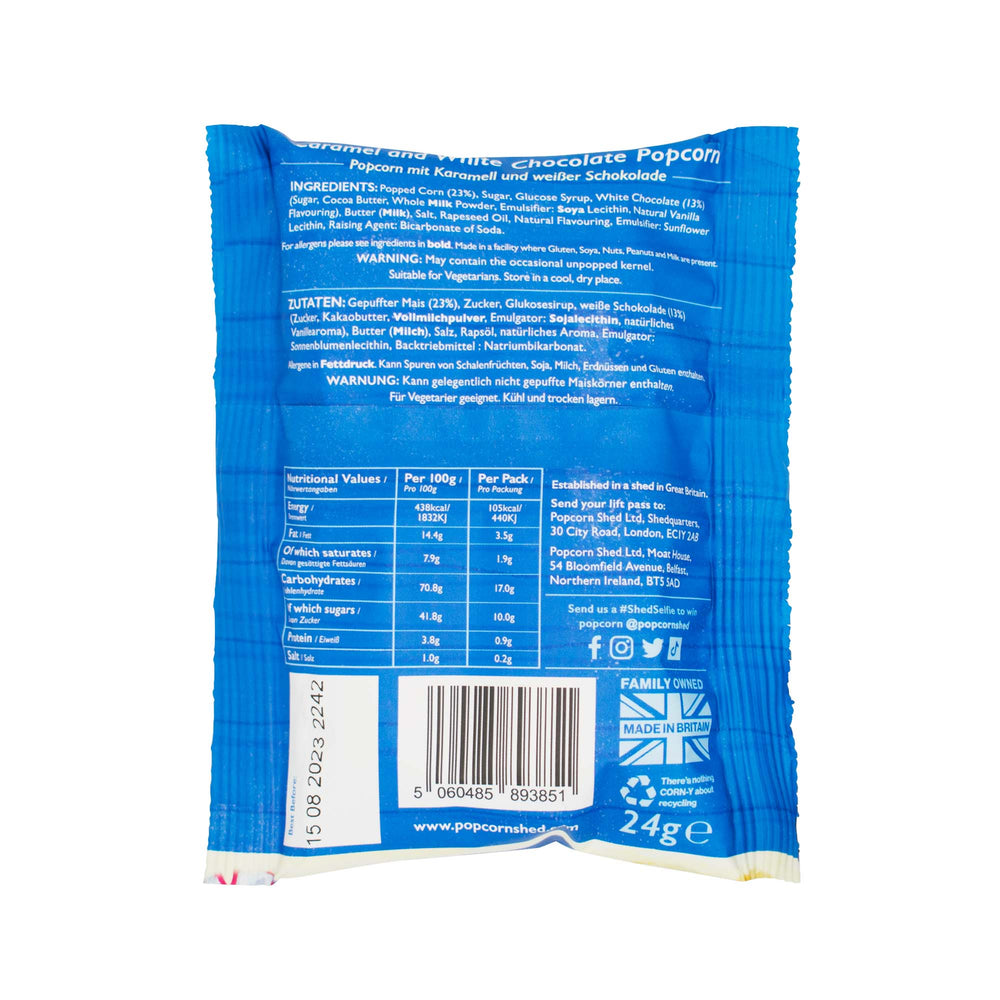 White Chocolate Popcorn Snack Packs | 16 Pack